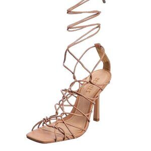 SCHUTZ Heyde Leather Stappy Lace-Up Sandal -  Size  8  - NWT